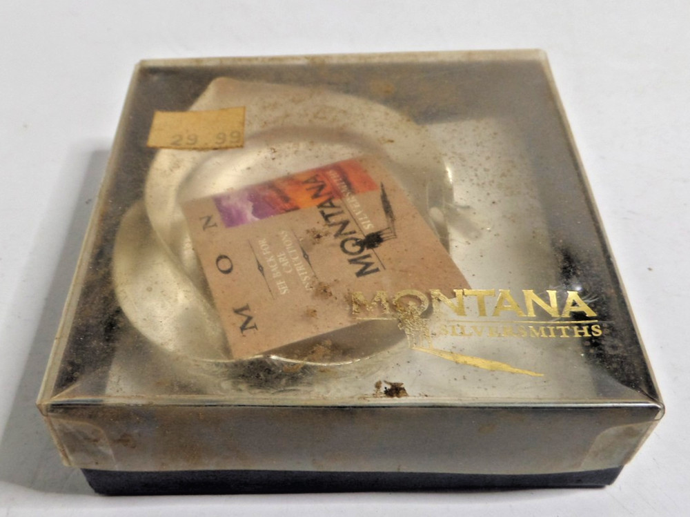 Montana Silversmiths boot heel caps engraved silver plated vintage