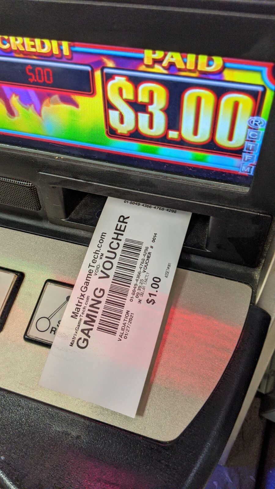 Slot Machine Cash Out Ticket Printer Paper TITO EZ-Pay Netplex Casino IGT NEW !!