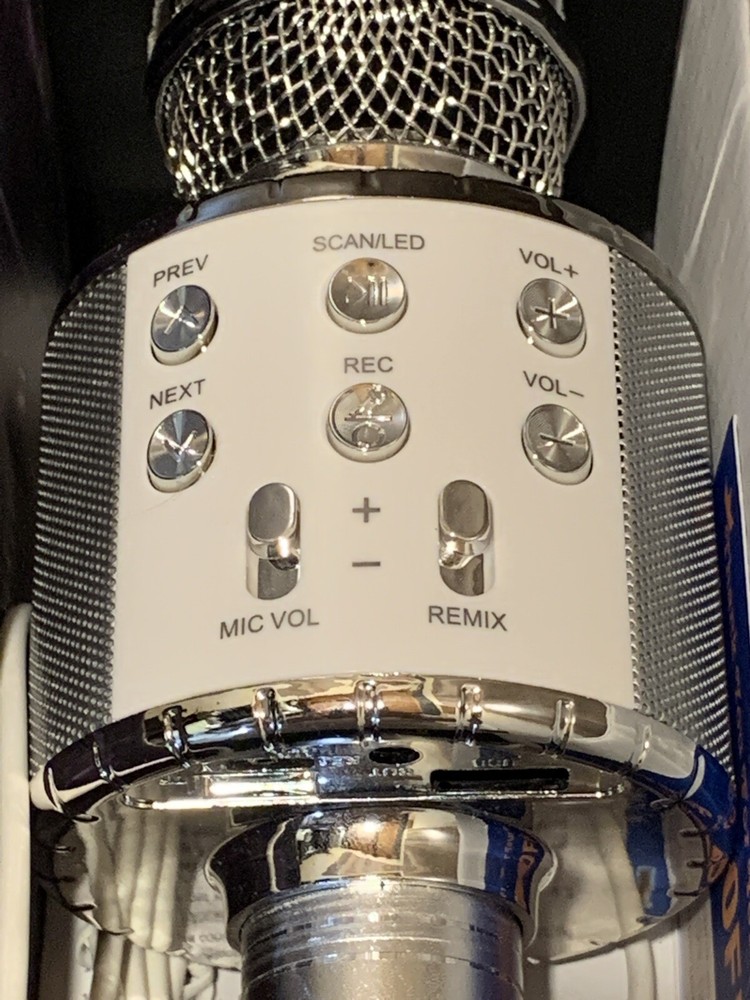 Verkstar Bluetooth karaoke Microphone USB Silver