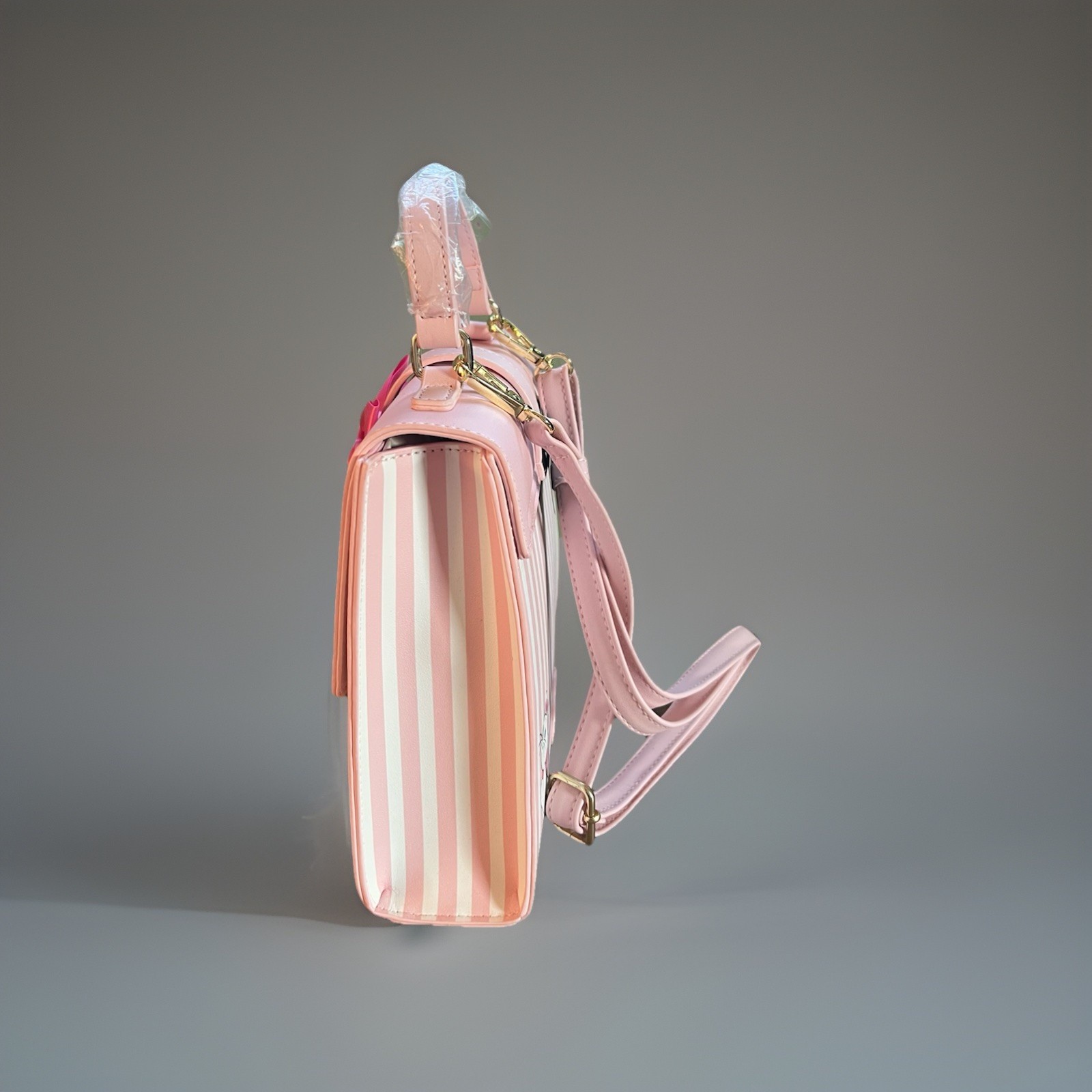 HER UNIVERSE DISNEY ARISTOCATS MARIE STRIPES AND BOWS CROSSBODY BAG PURSE NWT