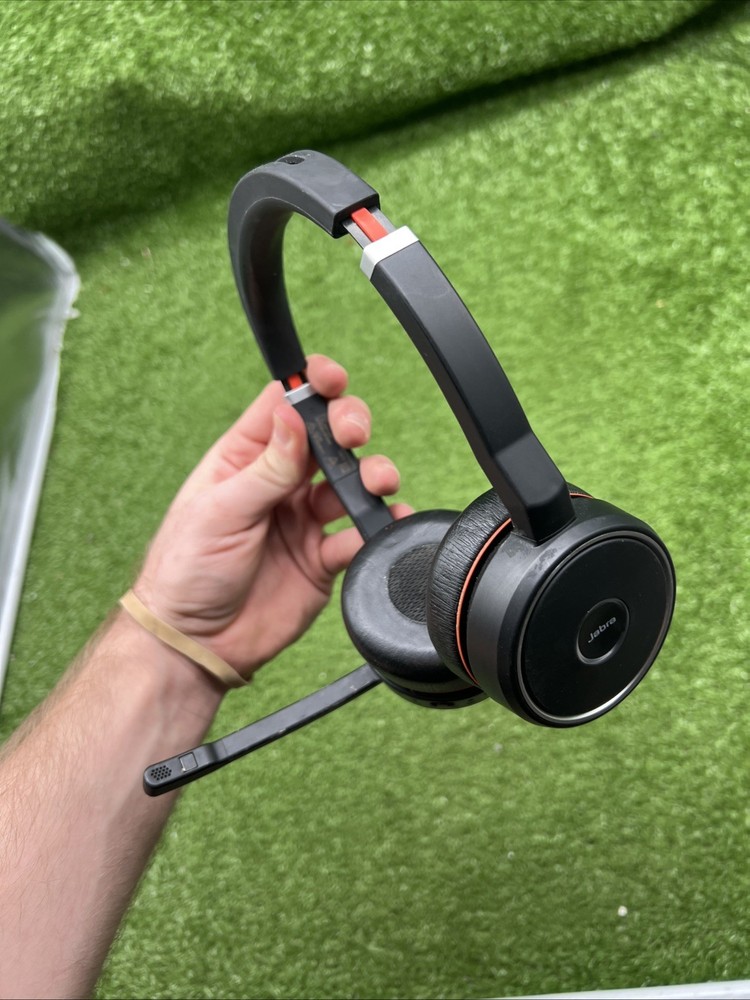 Jabra HSC040W Evolve 75 Wireless Bluetooth Headset NO Dongle READ. 25