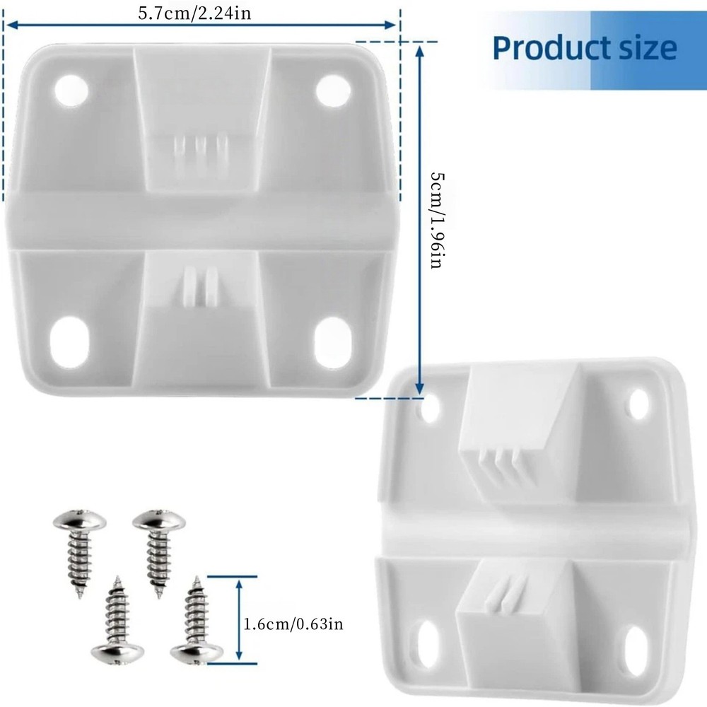 4PC Complete Cooler Lid Hinge Repair Kit Replacement Durable White For Coleman