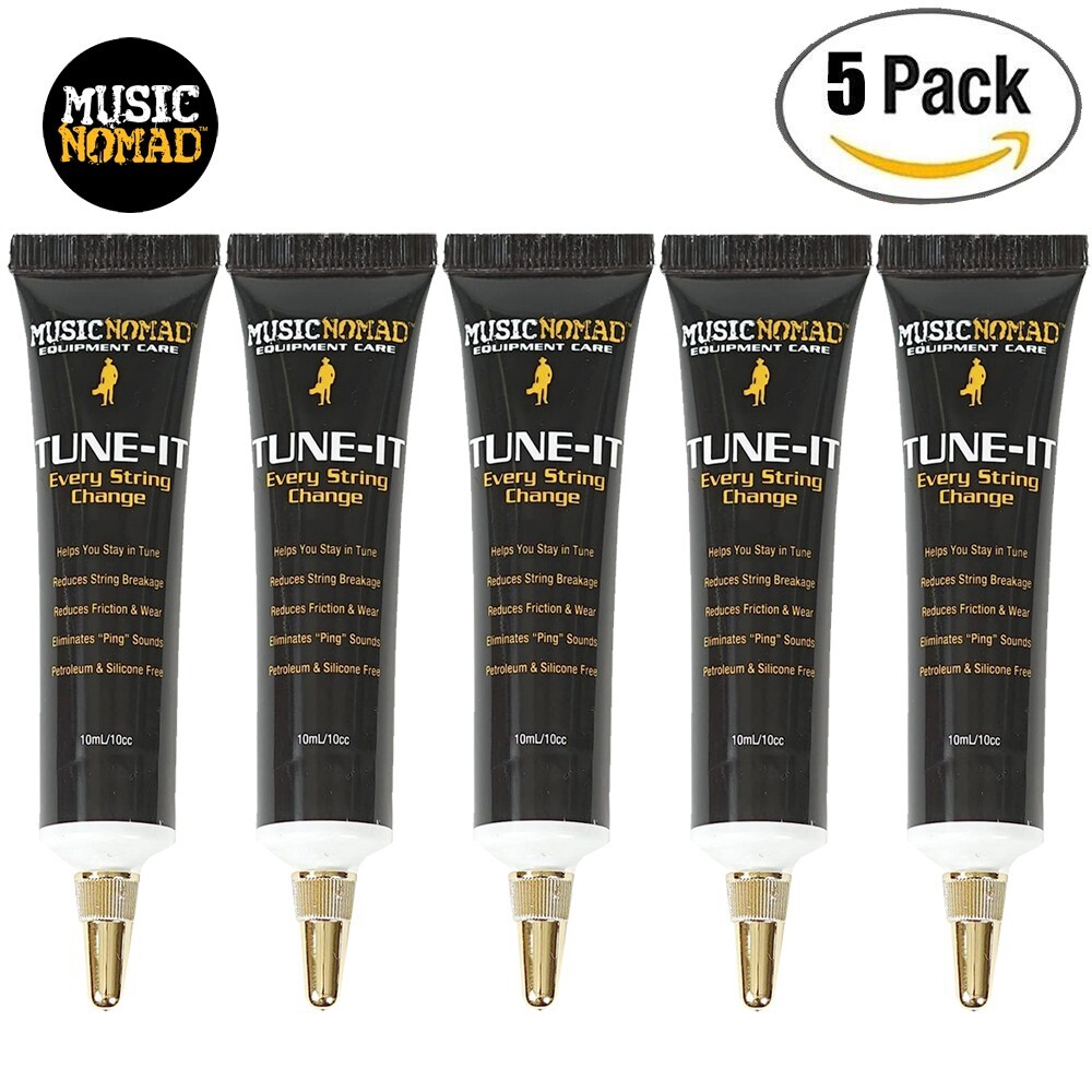 5-PACK Music Nomad MN106 TUNE-IT Lubricant for Nut, Saddle, Bridge, String Guide
