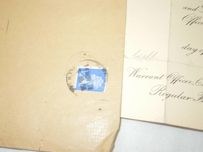 1915 British Majesties Regular Forces Warrant Officer Promotion Document