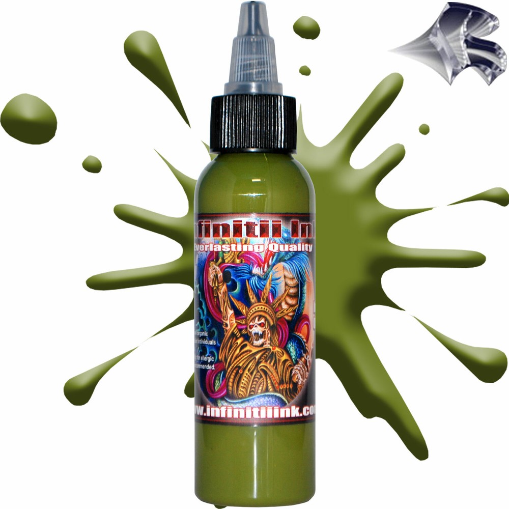 Infinitii Olive Green Tattoo Ink