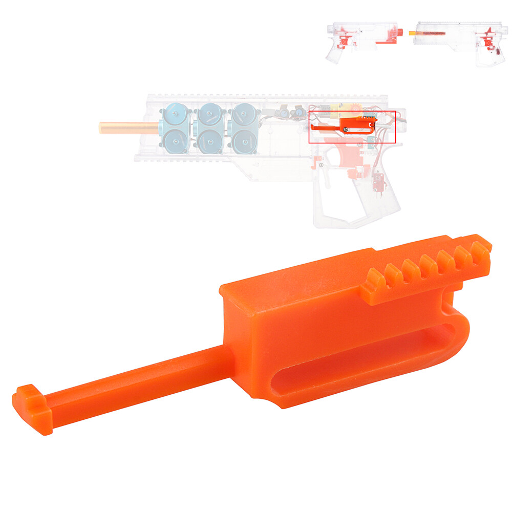 Workermod Fully auto Pusher Rod Plastic Orange for Stryfe /Swordfish / Dominator