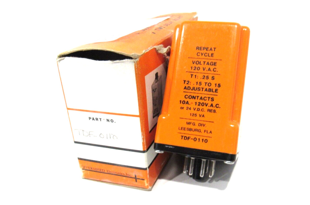 NEW DIVERSIFIED ELECTRONICS TDF-0110 TIME DELAY RELAY  TDF0110