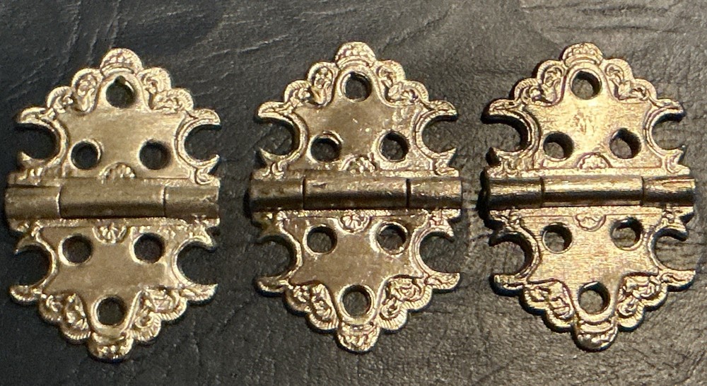 Three Small Vintage Hinges
