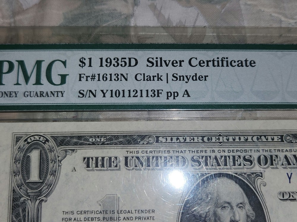 1935 D RARE ERROR MISALIGNED $1 SILVER CERTIFICATE Collectible