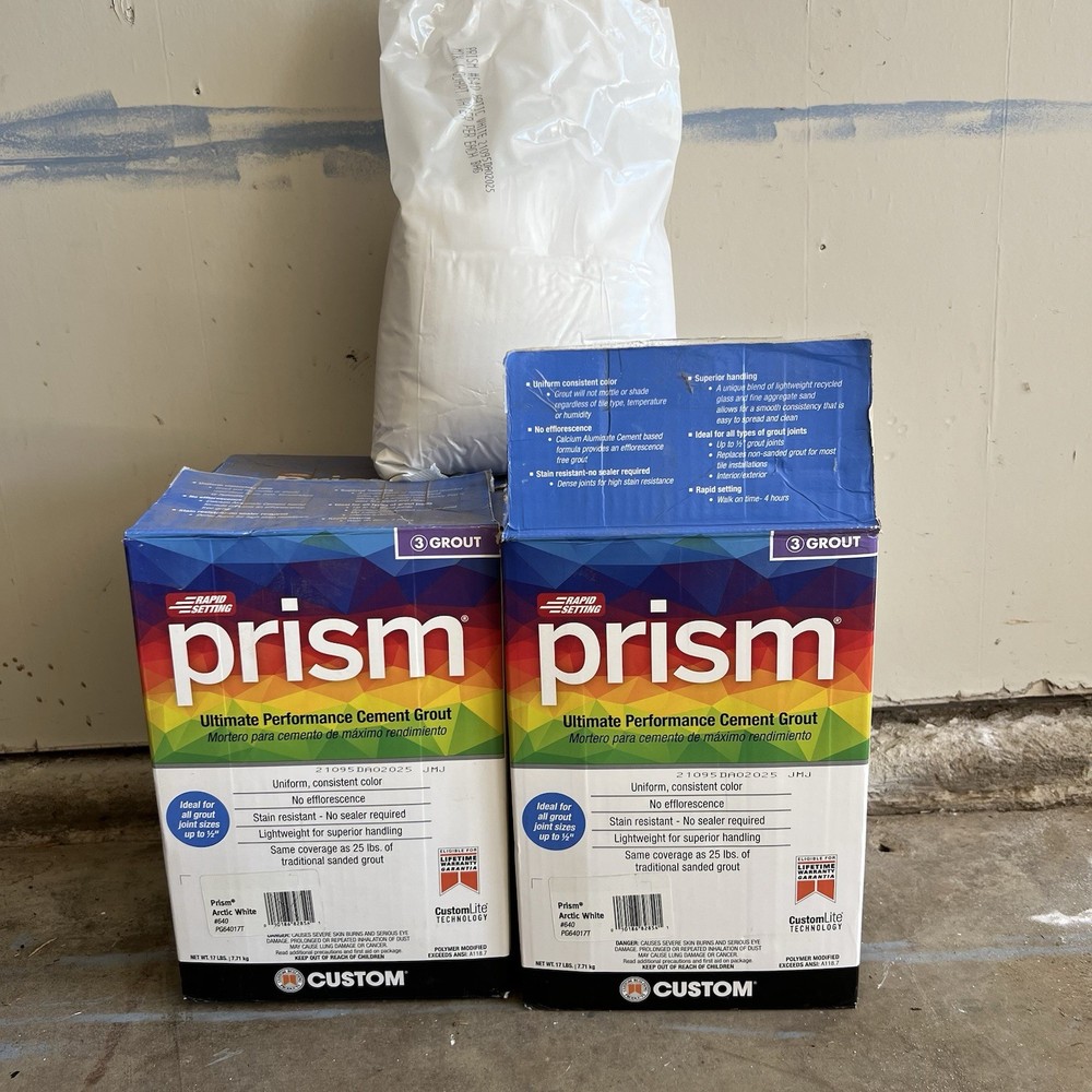 Prism #640 Arctic White 21.6 lb. Ultimate Performance Rapid Setting Grout