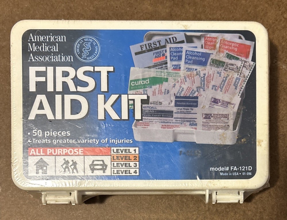 FIRST AID ONLY First Aid Kit- Model # FA-121D- 50 Pieces- SEALED!!