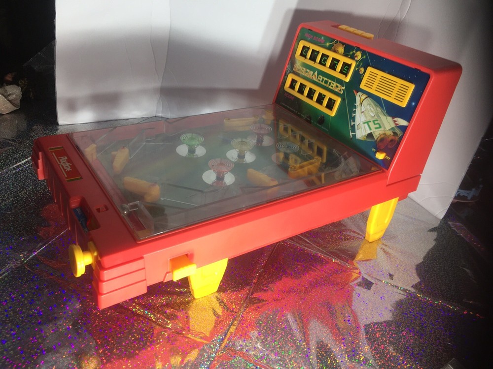 Space Attack 1989 Playtime Products Tabletop Pinball Machine