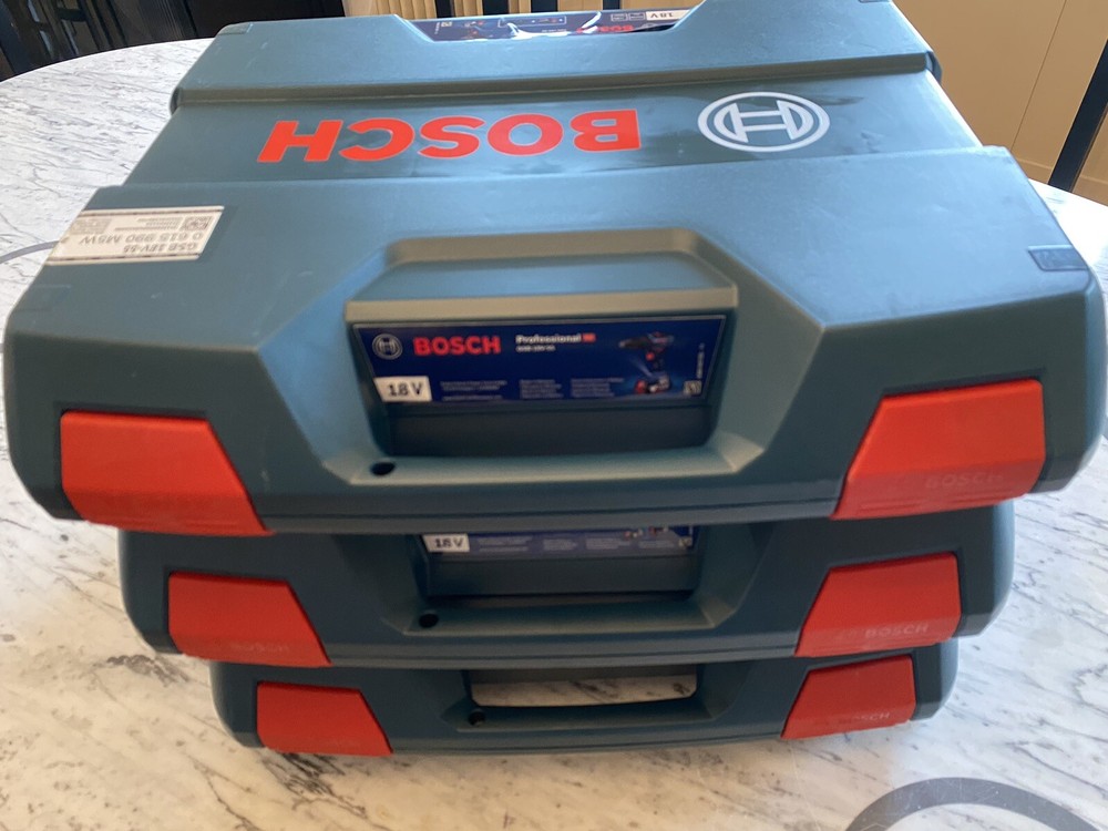 3No Bosch W Boxx - L Boxx Drill/Tool Cases - Empty.