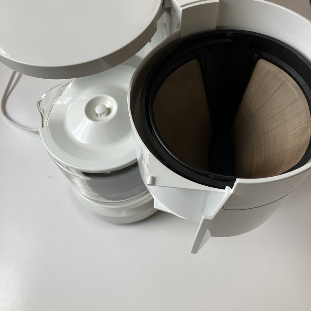KRUPS Type 201-71 Pro Cafe Plus 10-Cup Coffee Maker – White -Tested/ Retired