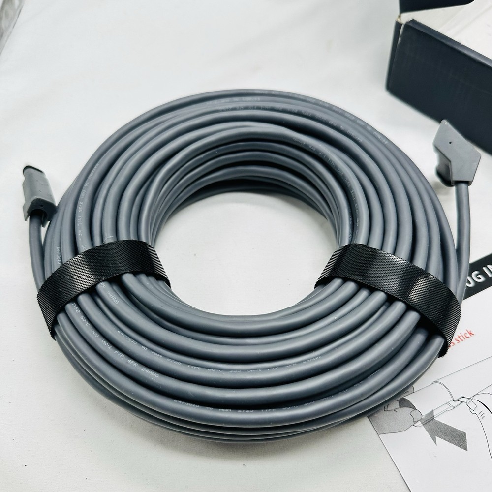 Replacement Starlink Cable 75FT/23M for Starlink Rectangular Satellite V2 Gray