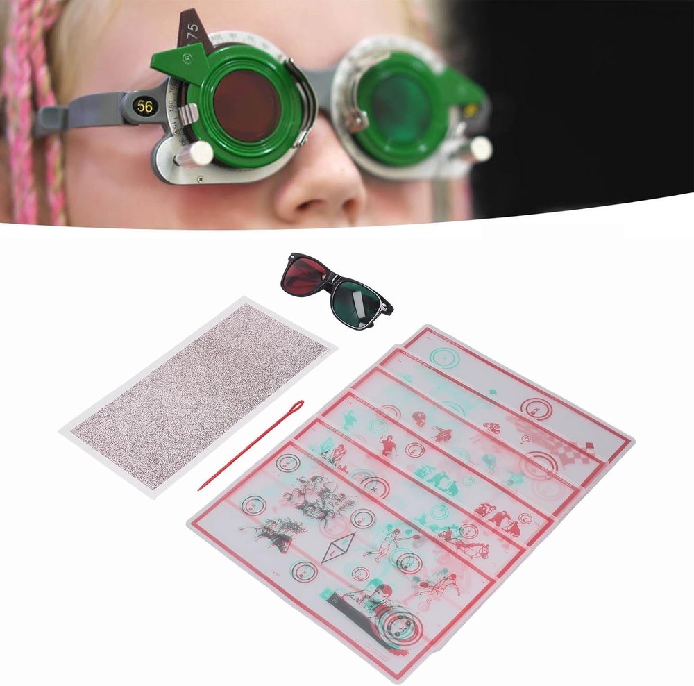 Red Green Fixed Vectograms for Convergence Insufficiency Eye Training with Gl...