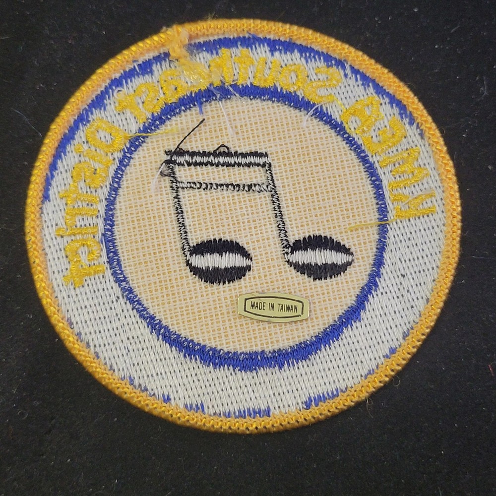 KMEA Southern District Mysic Program Embroidered Jacket Patch Logo Blue & Gold