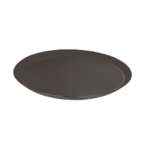 Thunder Group 11" Diameter Black Polypropylene Slip Resistant Serving Tray