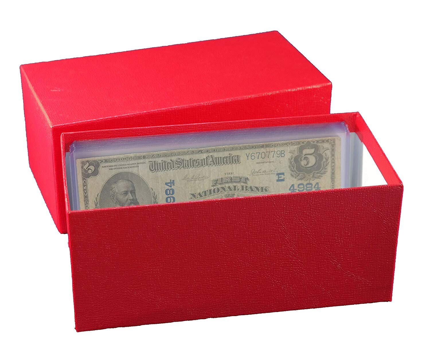 Durable Strong Paper Money Box Banknotes Collection Large Size Currency Storage