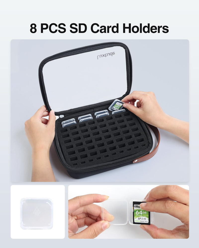 Clear Flash Drive Case with Labels, Hard USB Case Organizer, USB Stor...