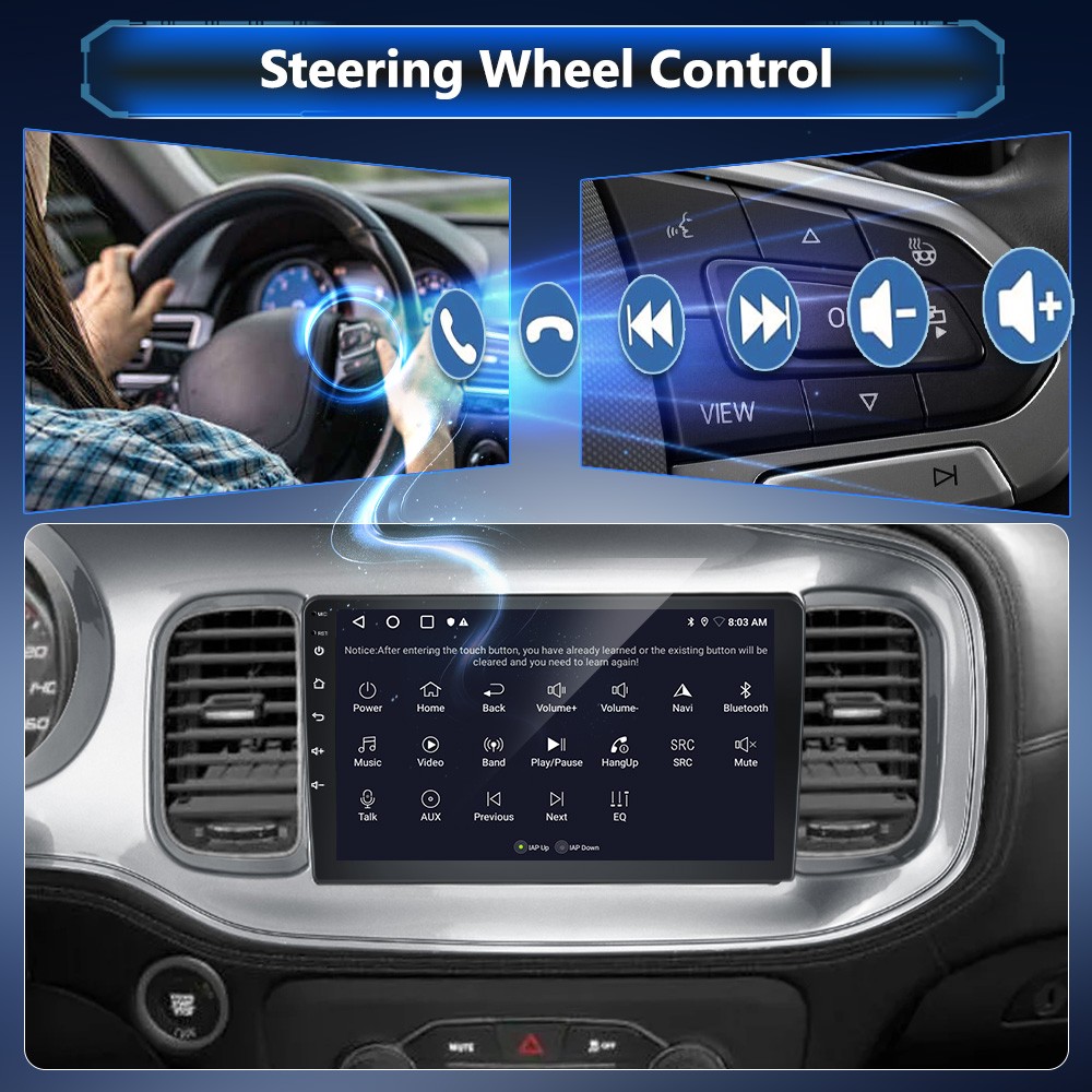 2+64GB Android 15 Car Stereo Radio GPS Navi Carplay For Dodge Charger 2011-2014