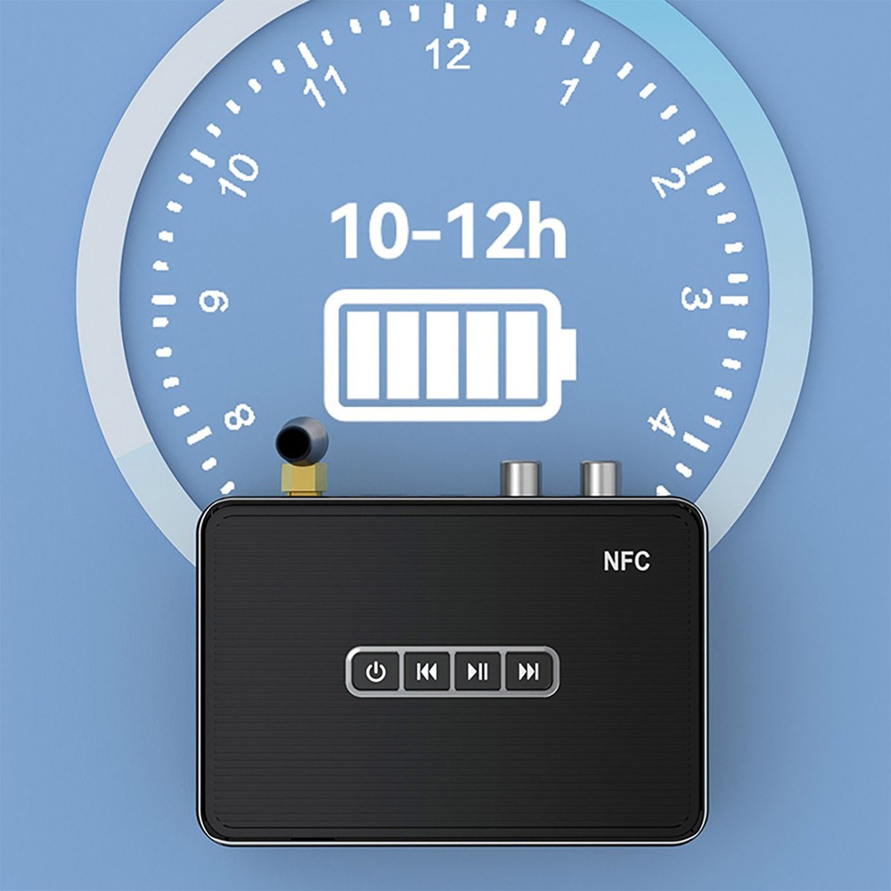 3in1 Bluetooth 5.1 Receiver Wireless NFC to RCA Stereo Audio Amplifier Adapter G