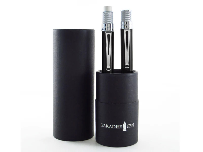 Retro 51 Tornado Black Lacquer Roller Ball/Pencil Set ZRS-1301K