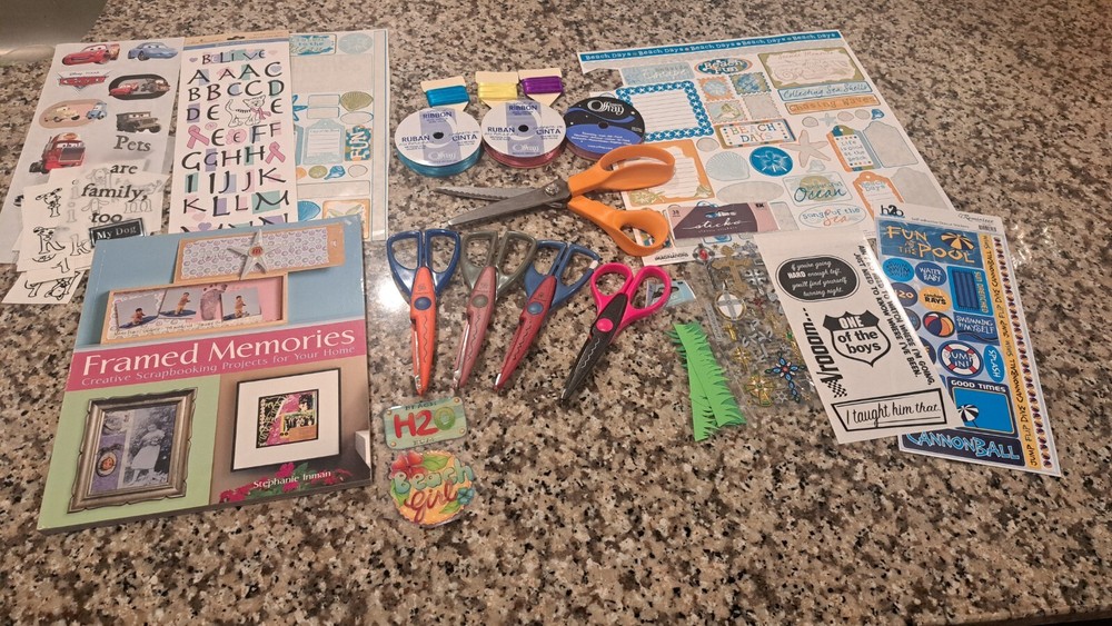 scrapbooking supplies lot