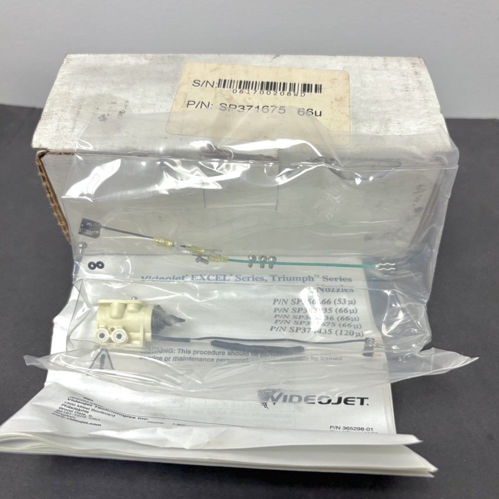 Videojet Printhead Nozzle Assembly P/N: SP371675 (New/Sealed)