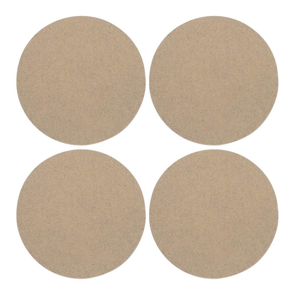 4" Round Pottery Wheel Bat 4 Pack 0.4" Thickness