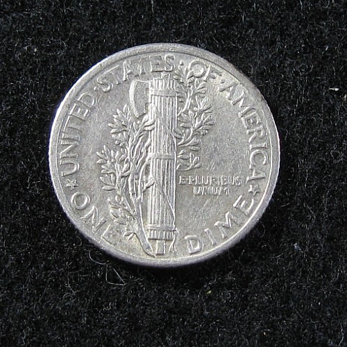 1936 p - MERCURY DIME - AU