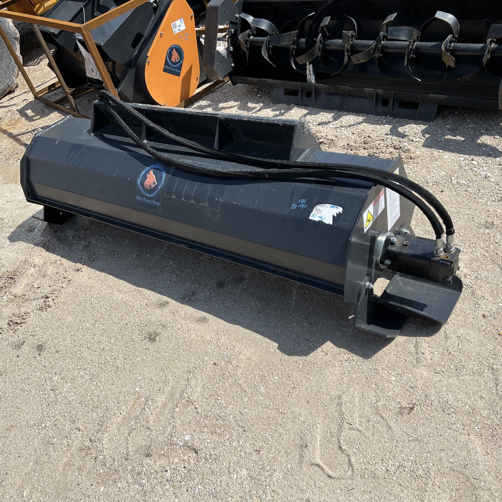 72 Inch Wolverine Skid Steer rototiller  Case Cat Kubota Gehl ASV JCB Bobcat