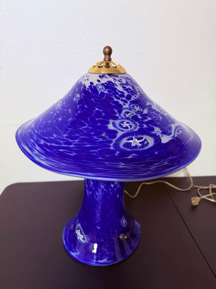 Nicholson table lamp blown glass