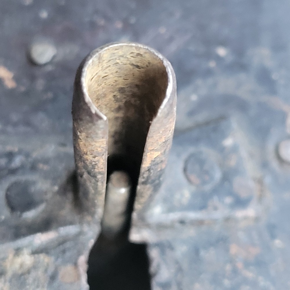 Antique Rusty Primitive Small Iron Lock with Key