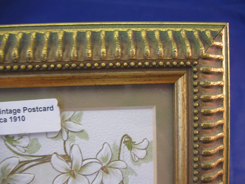 FRAMED ANTIQUE EASTER CARD (CIRCA 1910) - VERY LOVELY - NICE FRAME