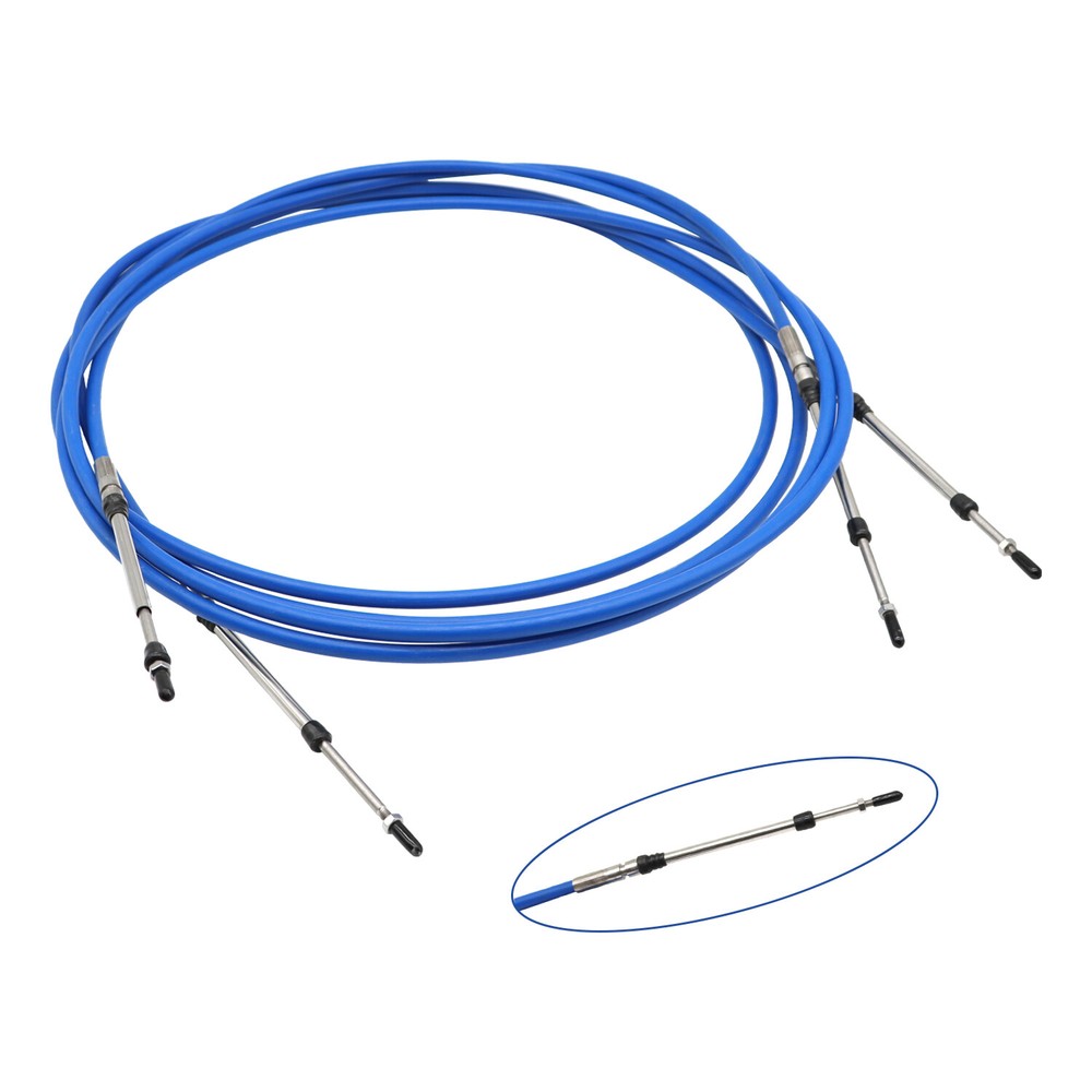 2PCS 12FT For Yamaha Outboard Marine Throttle Shift Remote Control Box Cable 33C