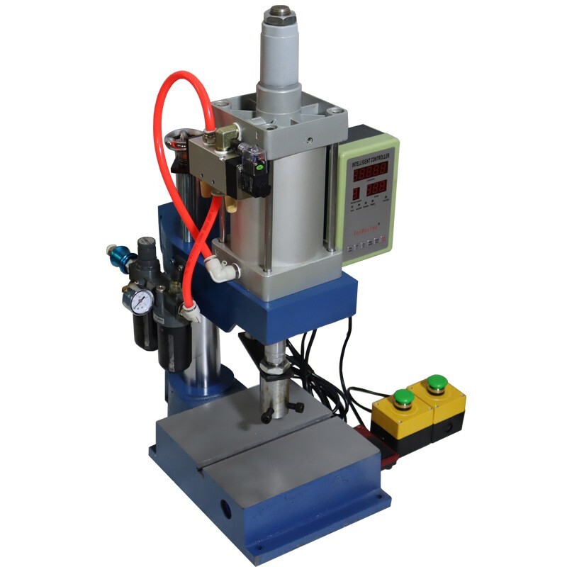 110V 1763LBS Pneumatic Punch Machine Punch Press 3.9-1.9in Two Controller 800kg