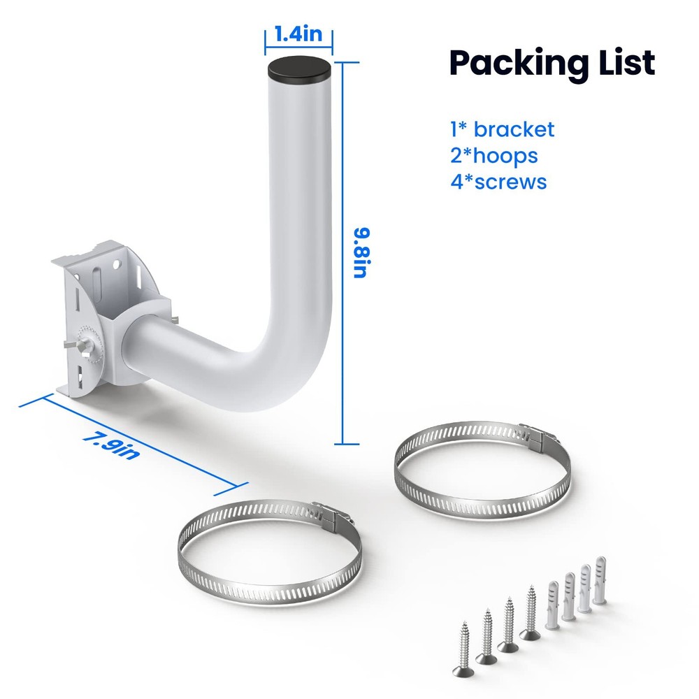 Universal Wireless Bridge Bracket Mount Pole And Wallmounted Mount For Outdoor P