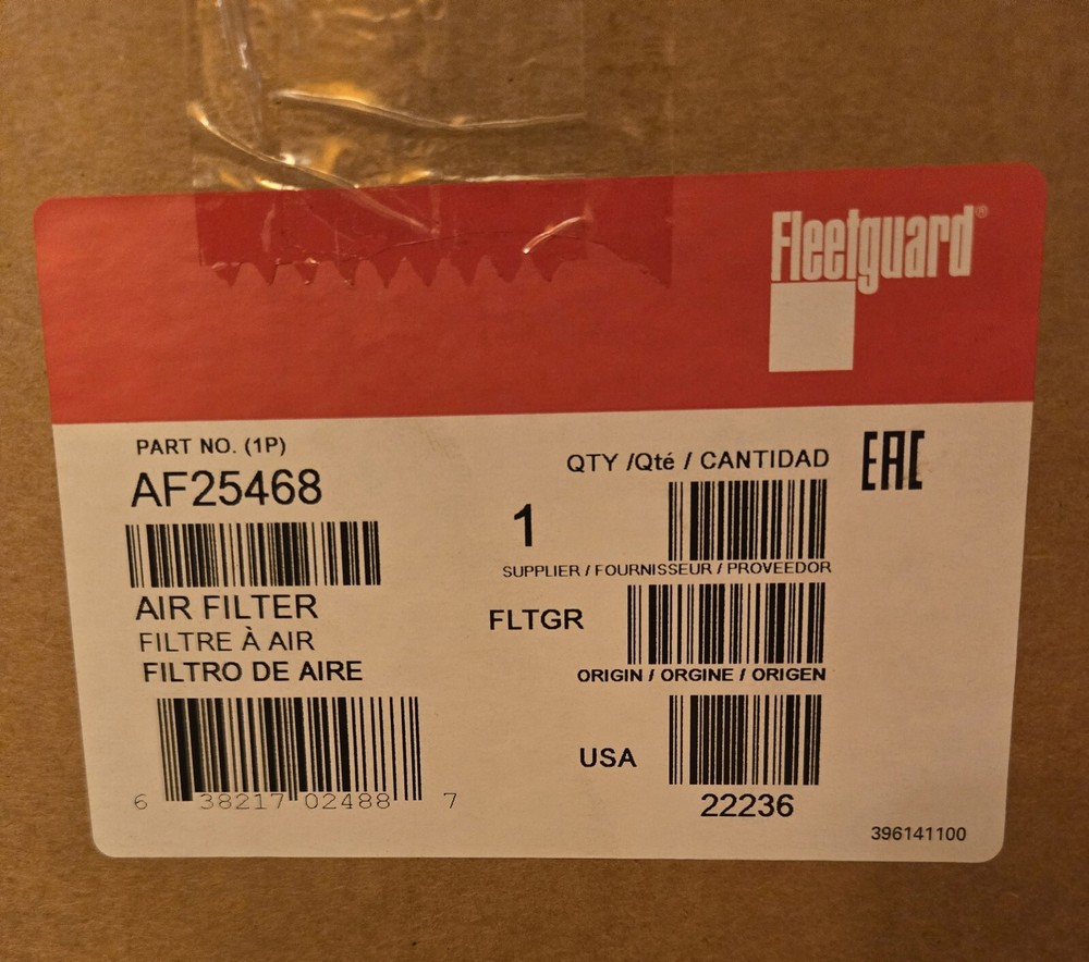Fleetguard Air Filter AF25468 New