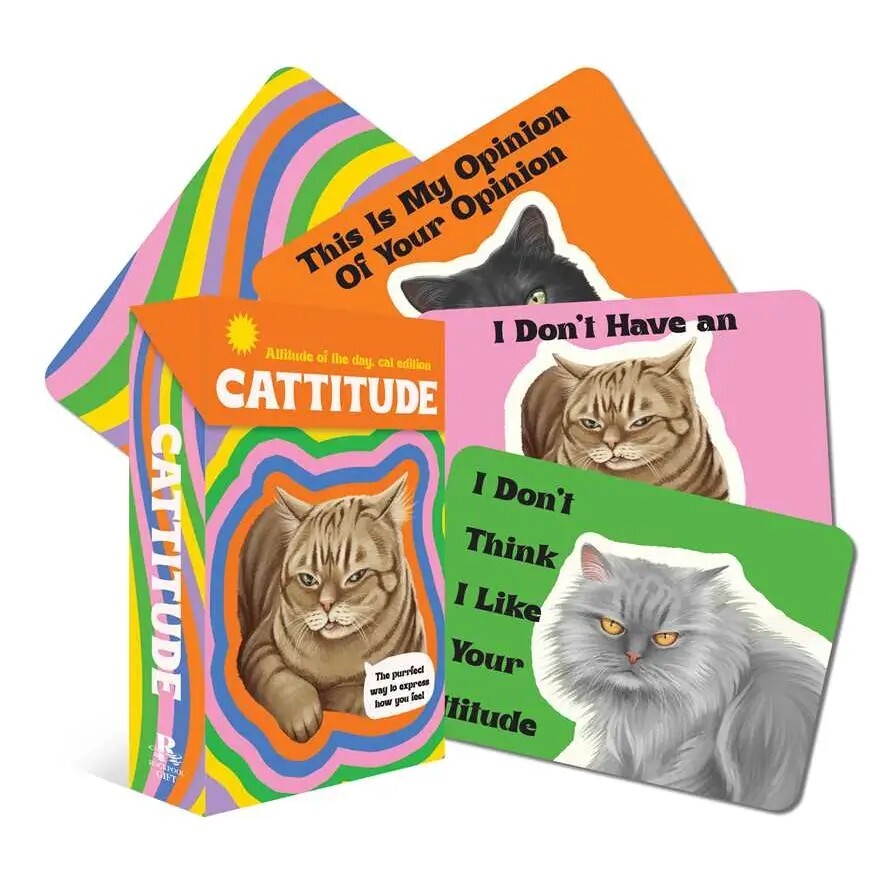 New, Affirmation Deck, Cattitude Edition, 24 Card Deck, Cat Lover, Sealed