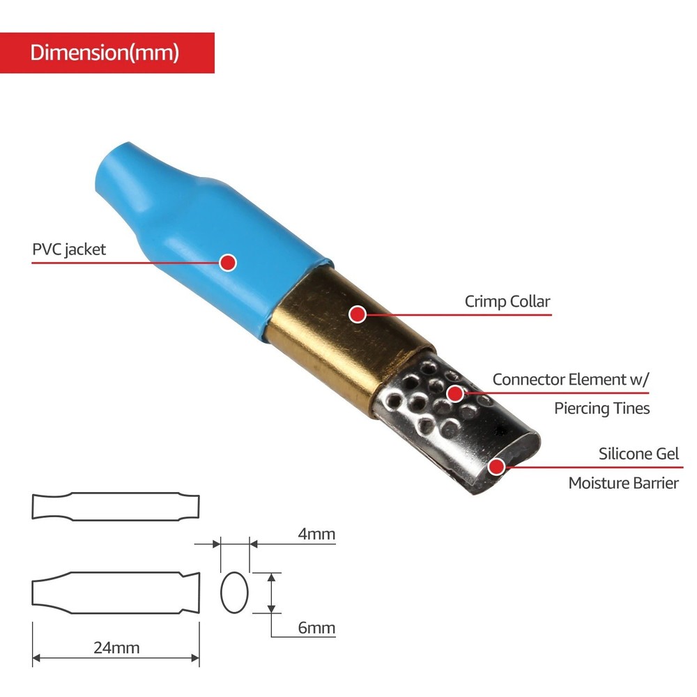 B-wire "Beanie" Wire Connectors (100 Pieces)