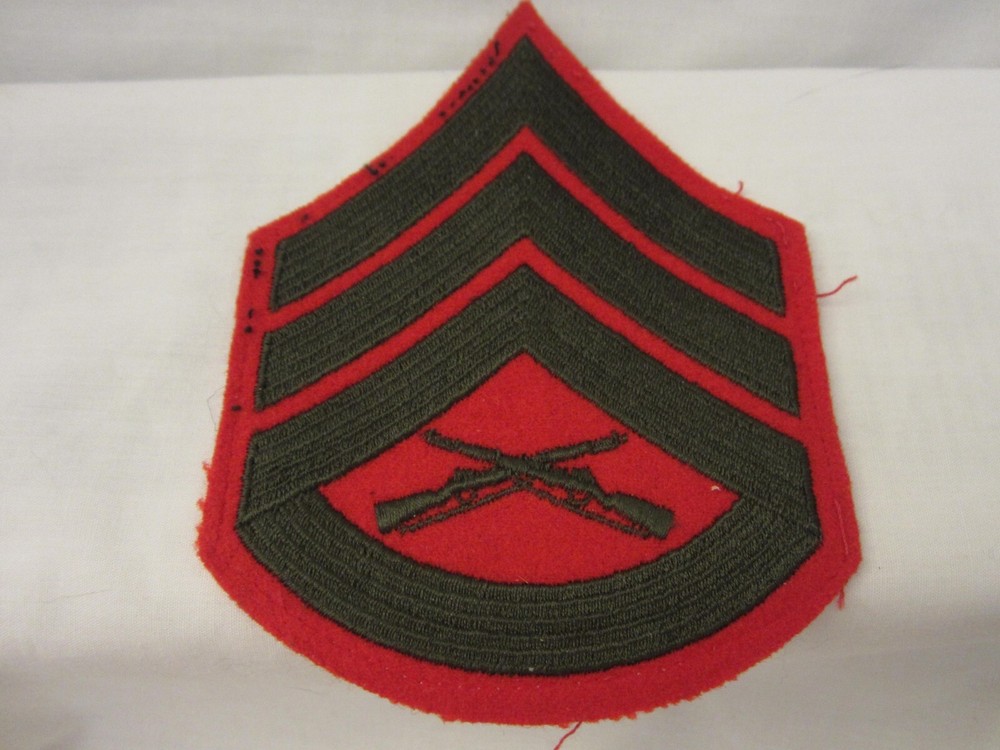 USMC Marine Corps Enlisted Staff Sergeant Field Chevron Patch