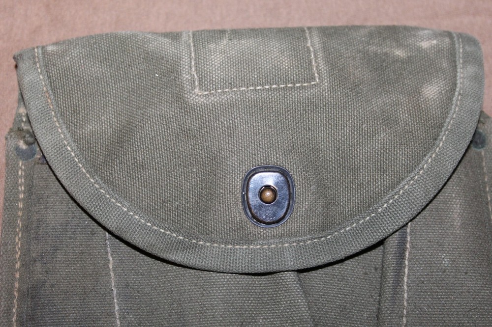 Original WW2 U.S. Army M1943 Folding Entrenching Tool OD Canvas Carrier/Cover