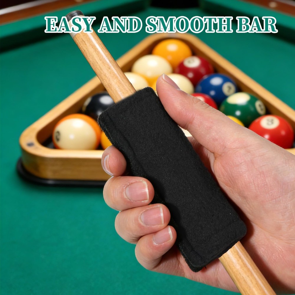 Macuezu 2 Pcs Billiards Pool Slicker, Pool Cue Slicker Cloth, Snooker Cleanin...