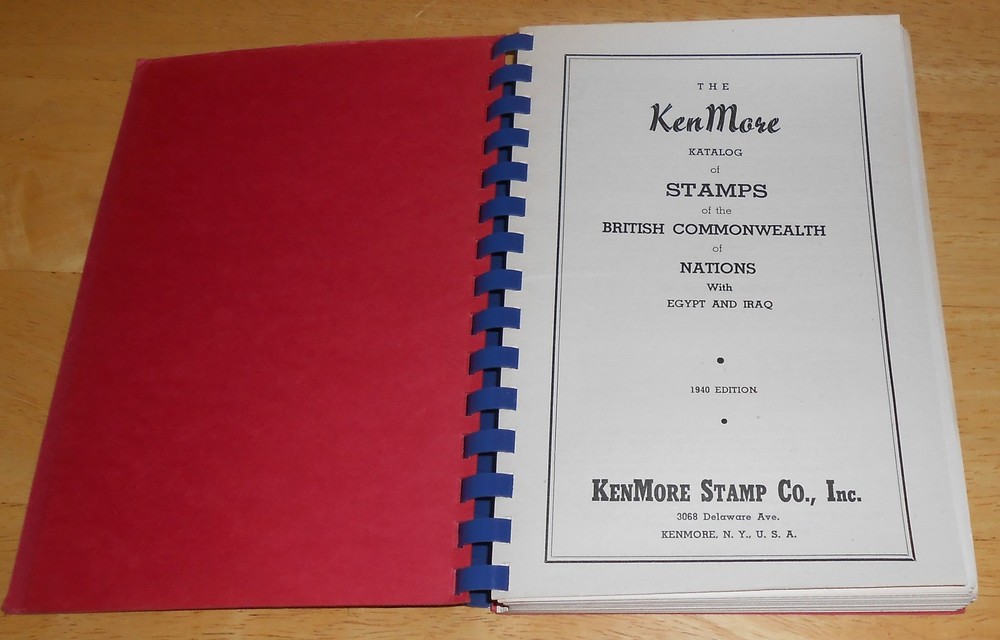 1939 KENMORE STAMP KATALOG - Catalogue British Commonwealth
