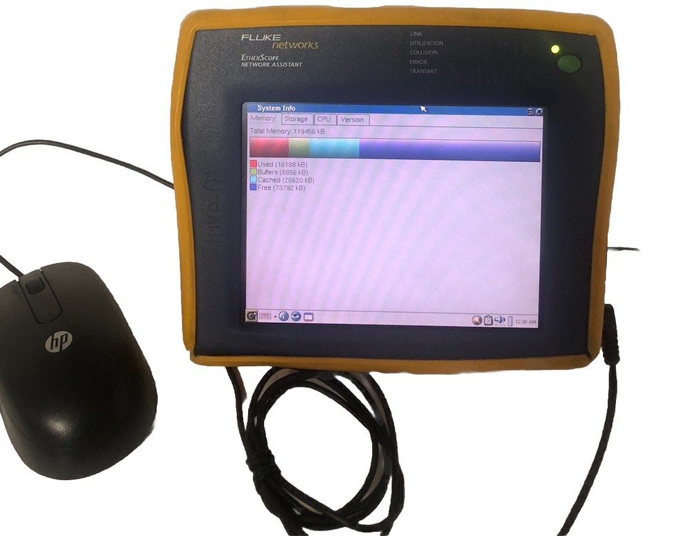 Fluke EtherScope Network Assistant-Tested Touchscreen not working,screen cracked