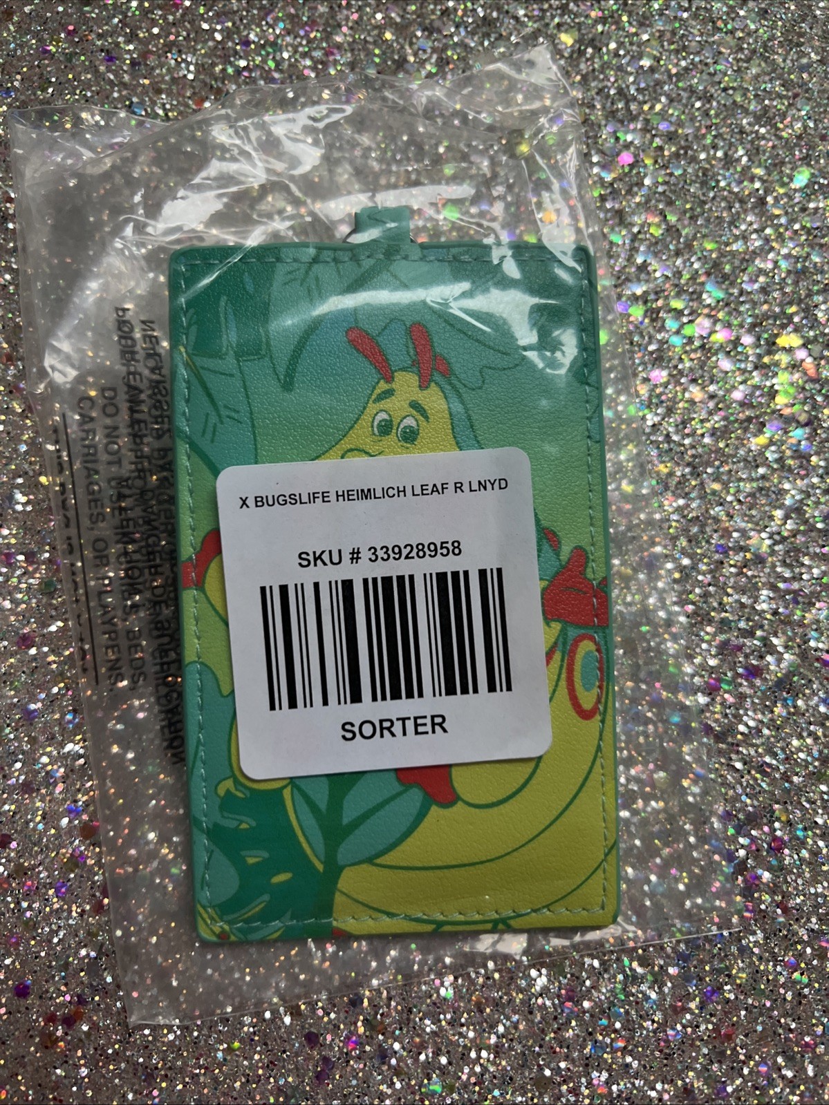 Disney Pixar A Bug's Life Heimlich Retractable ID Lanyard NEW BoxLunch Exclusive