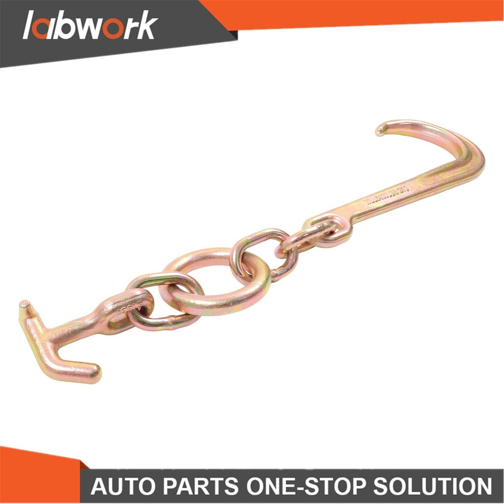 Labwork 2 Pack 15" J Hooks with TJ Hook G70 5400Lbs WLL Roll Back Clevis