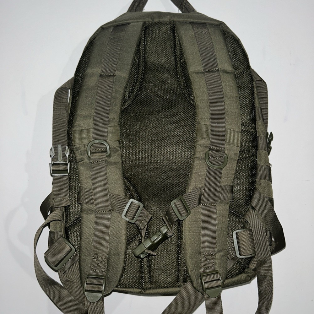 Highland Tactical Rumble Backpack Dark Green Molle Webbing Laptop Backpack Exc