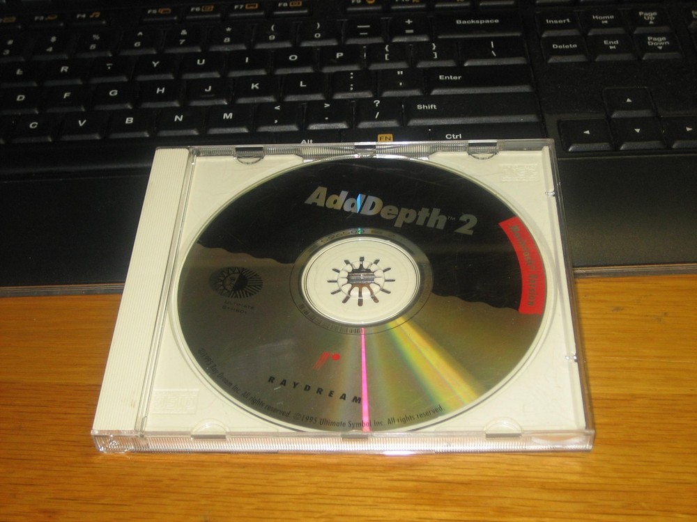 1995 Ray Dream Studio ADD DEPTH 2 MAC VERSSION CD-ROM